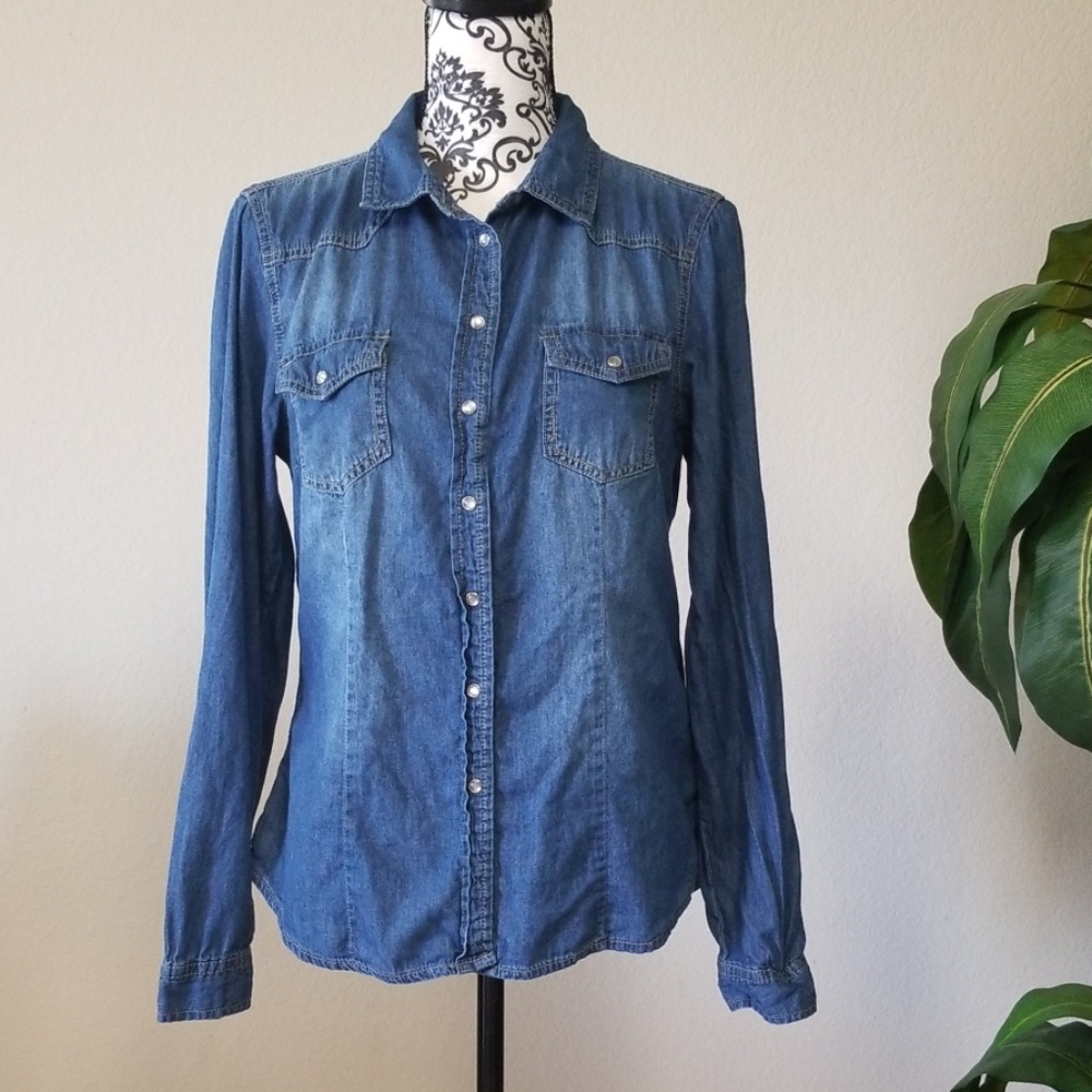 YMI button down long sleeve